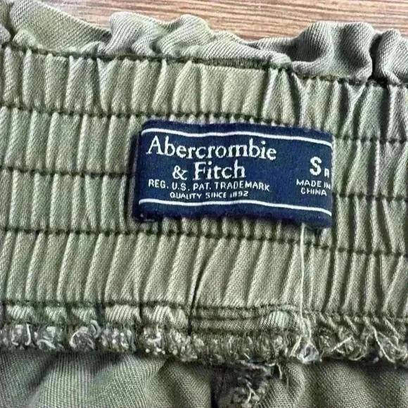 Abercrombie & Fitch AF Vintage Green Boho Comfy Jogger Cargo Pants Small - Picture 2 of 10